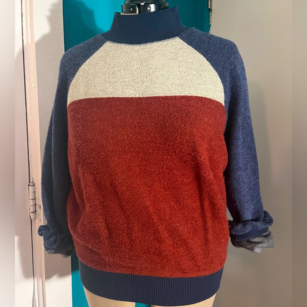 Prana French Terrycloth Mockneck Pullover